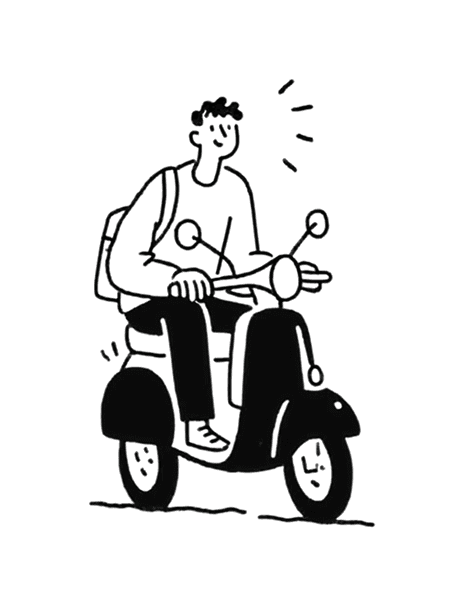 Scooter illustration